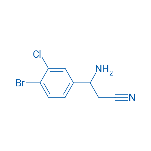 3-AMINO-3-(4-BROMO-3-CHLOROPHENYL)PROPANENITRILE 250mg