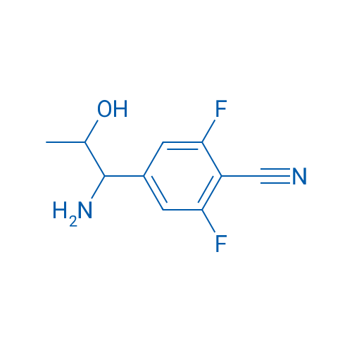 4-(1-AMINO-2-HYDROXYPROPYL)-2,6-DIFLUOROBENZENECARBONITRILE 250mg