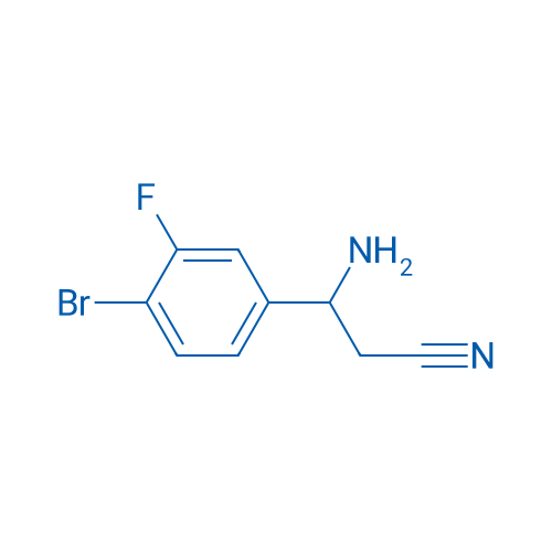 3-AMINO-3-(4-BROMO-3-FLUOROPHENYL)PROPANENITRILE 250mg