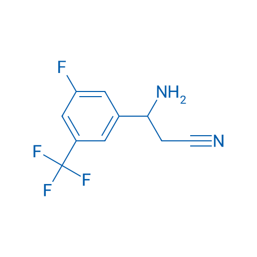 3-AMINO-3-[3-FLUORO-5-(TRIFLUOROMETHYL)PHENYL]PROPANENITRILE 250mg