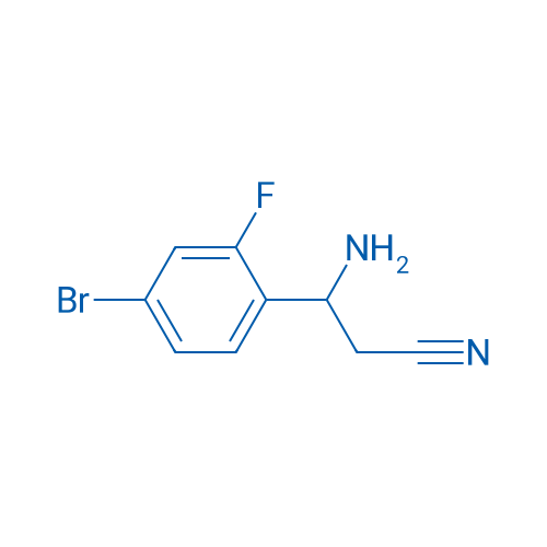 3-AMINO-3-(4-BROMO-2-FLUOROPHENYL)PROPANENITRILE 250mg