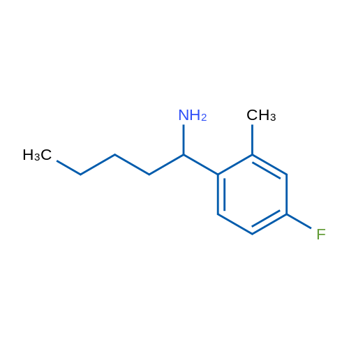 1-(4-Fluoro-2-methylphenyl)pentan-1-amine 250mg
