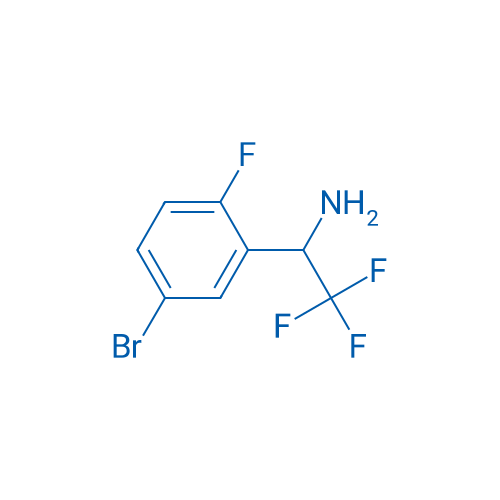 1-(5-Bromo-2-fluorophenyl)-2,2,2-trifluoroethan-1-amine 250mg