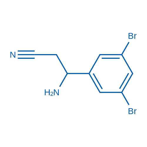 3-AMINO-3-(3,5-DIBROMOPHENYL)PROPANENITRILE 250mg