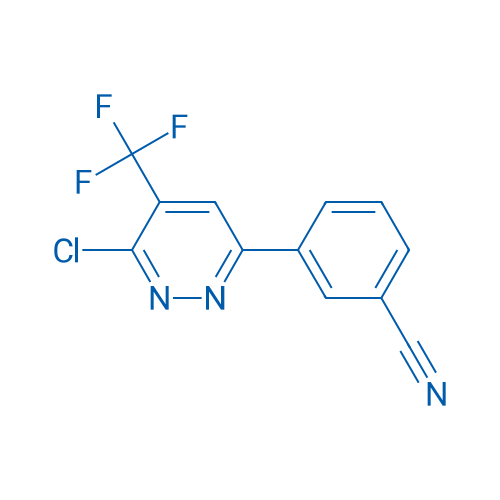 3-[6-Chloro-5-(trifluoromethyl)pyridazin-3-yl]benzonitrile 1g