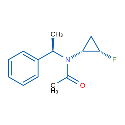 N-(cis-2-Fluorocyclopropyl)-N-((R)-1-phenylethyl)acetamide 1g