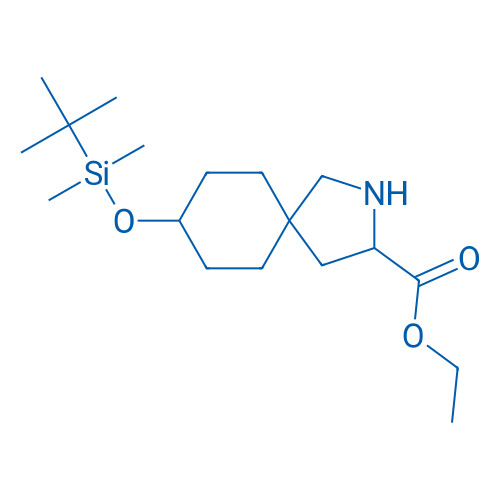Ethyl 8-((tert-butyldimethylsilyl)oxy)-2-azaspiro[4.5]decane-3-carboxylate 250mg