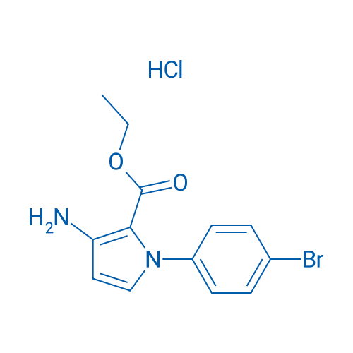 Ethyl 3-amino-1-(4-bromophenyl)-1H-pyrrole-2-carboxylate hydrochloride 250mg