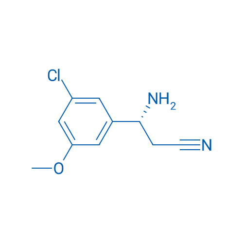 (3R)-3-AMINO-3-(5-CHLORO-3-METHOXYPHENYL)PROPANENITRILE 250mg