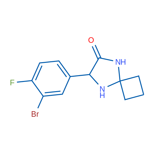 7-(3-Bromo-4-fluorophenyl)-5,8-diazaspiro[3.4]octan-6-one 250mg