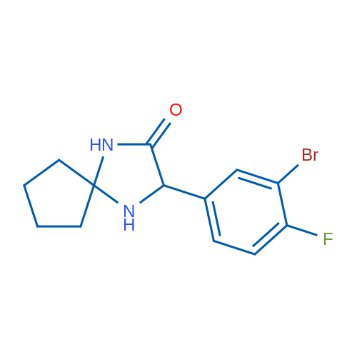 3-(3-Bromo-4-fluorophenyl)-1,4-diazaspiro[4.4]nonan-2-one 5g