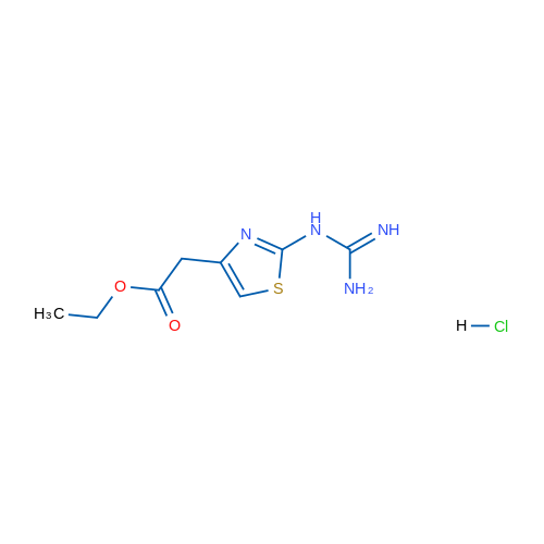 Ethyl 2-(2-carbamimidamido-1,3-thiazol-4-yl)acetate hydrochloride 5g