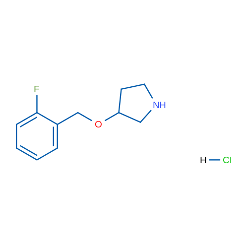 3-((2-Fluorobenzyl)oxy)pyrrolidine hydrochloride 1g
