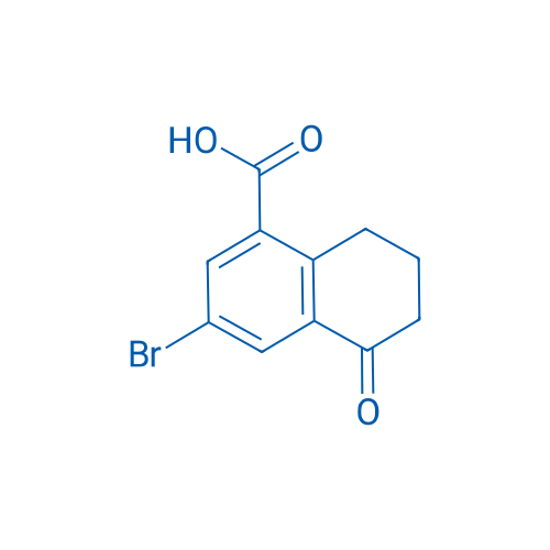 3-Bromo-5-oxo-5,6,7,8-tetrahydronaphthalene-1-carboxylic acid 50mg