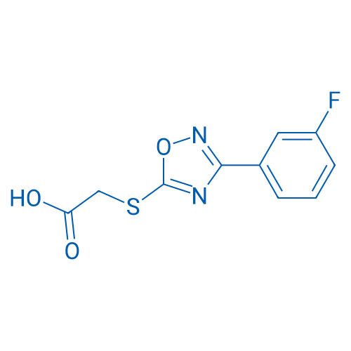 2-{[3-(3-fluorophenyl)-1,2,4-oxadiazol-5-yl]sulfanyl}acetic acid 5g