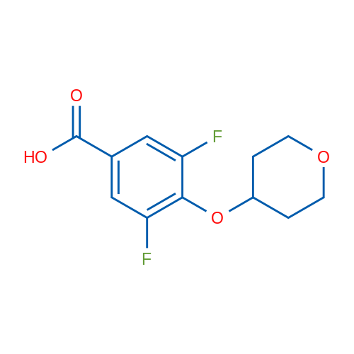 3,5-Difluoro-4-((tetrahydro-2H-pyran-4-yl)oxy)benzoic acid 1g