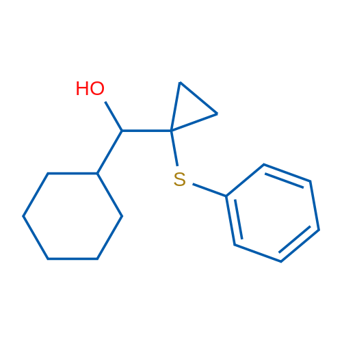 Cyclohexyl(1-(phenylthio)cyclopropyl)methanol 1g