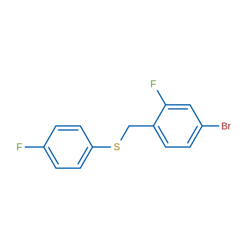 (4-Bromo-2-fluorobenzyl)(4-fluorophenyl)sulfane 1g
