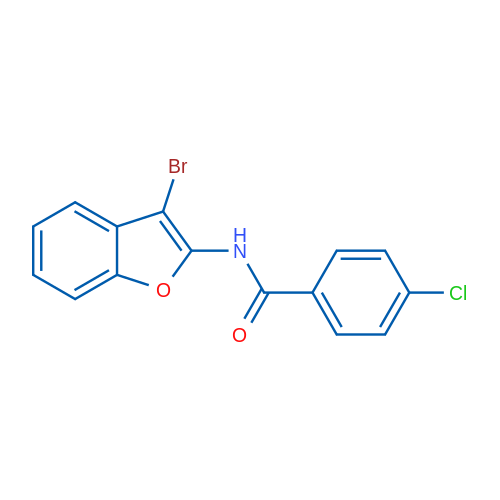 N-(3-Bromobenzofuran-2-yl)-4-chlorobenzamide 1g