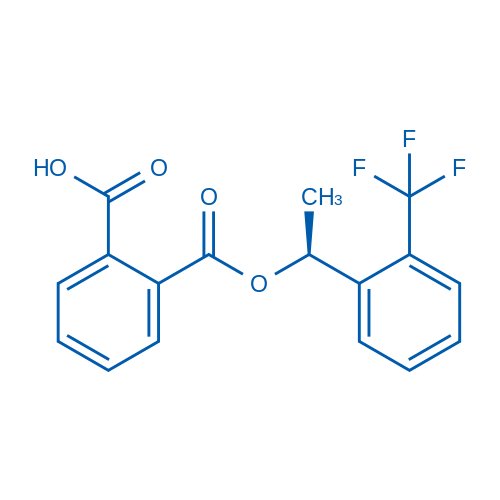 (S)-2-((1-(2-(Trifluoromethyl)phenyl)ethoxy)carbonyl)benzoic acid 250mg