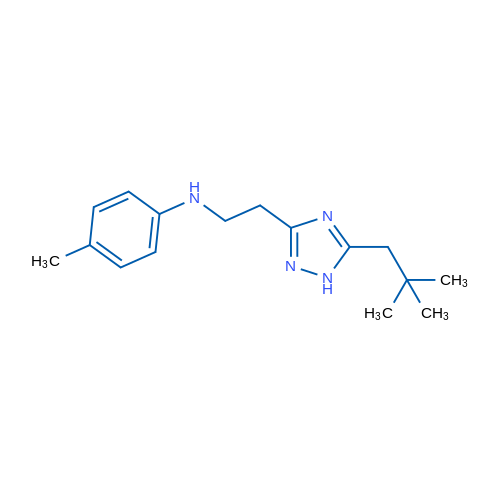 4-Methyl-N-(2-(5-neopentyl-1H-1,2,4-triazol-3-yl)ethyl)aniline 1g