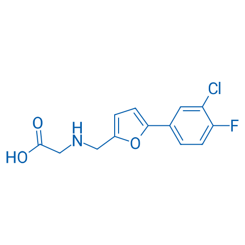 2-(((5-(3-Chloro-4-fluorophenyl)furan-2-yl)methyl)amino)acetic acid 1g
