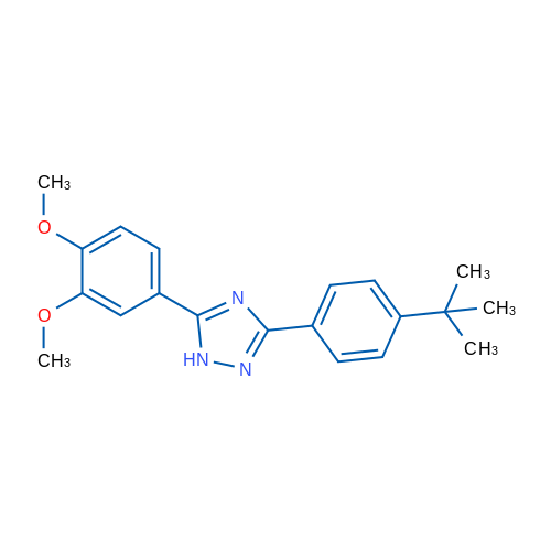 3-(4-(tert-Butyl)phenyl)-5-(3,4-dimethoxyphenyl)-1H-1,2,4-triazole 1g
