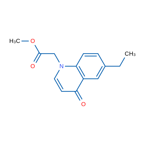 Methyl 2-(6-ethyl-4-oxoquinolin-1(4H)-yl)acetate 1g