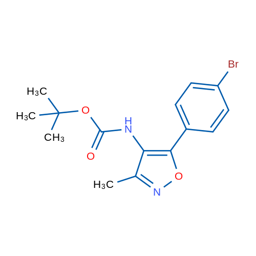 tert-Butyl (5-(4-bromophenyl)-3-methylisoxazol-4-yl)carbamate 250mg