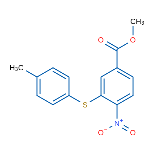 Methyl 3-[(4-methylphenyl)sulfanyl]-4-nitrobenzoate 1g