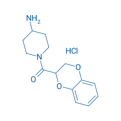 (4-Aminopiperidin-1-yl)(2,3-dihydrobenzo[b][1,4]dioxin-2-yl)methanone hydrochloride 250mg