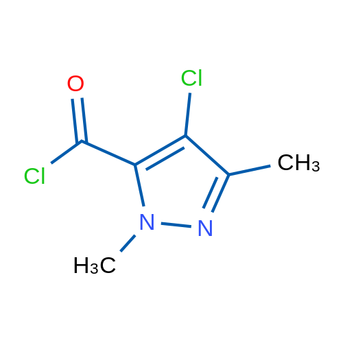 4-Chloro-1,3-dimethyl-1H-pyrazole-5-carbonyl chloride 1g