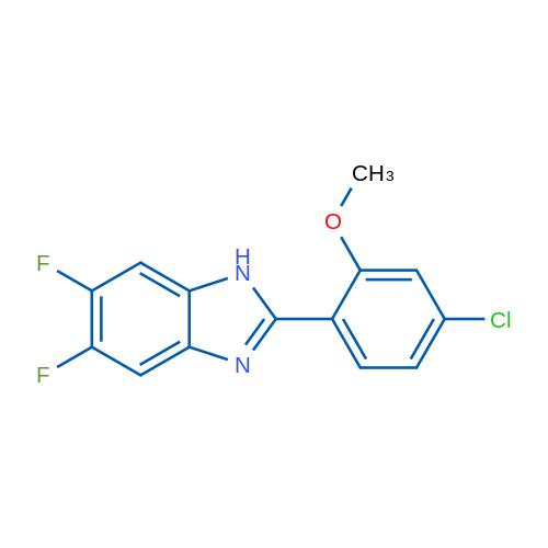 2-(4-Chloro-2-methoxyphenyl)-5,6-difluoro-1H-benzo[d]imidazole 1g