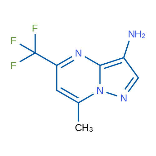 7-Methyl-5-(trifluoromethyl)pyrazolo[1,5-a]pyrimidin-3-amine 1g