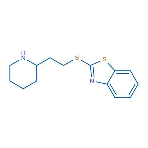 2-([2-(Piperidin-2-yl)ethyl]sulfanyl)-1,3-benzothiazole 5g