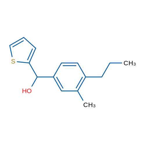 (3-Methyl-4-propylphenyl)(thiophen-2-yl)methanol 1g