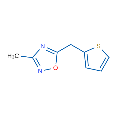 3-Methyl-5-(2-thienylmethyl)-1,2,4-oxadiazole 1g