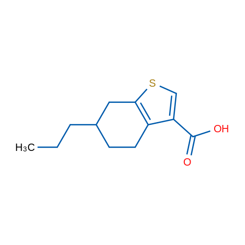 6-Propyl-4,5,6,7-tetrahydro-1-benzothiophene-3-carboxylic acid 1g