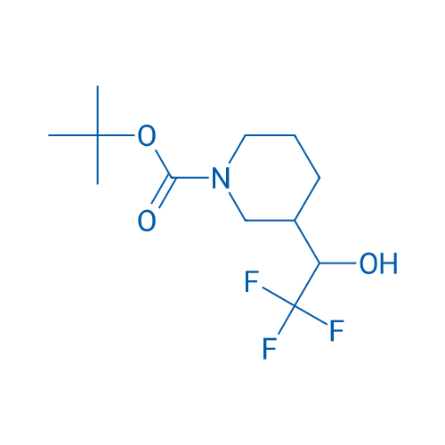 tert-Butyl 3-(2,2,2-trifluoro-1-hydroxyethyl)piperidine-1-carboxylate 1g