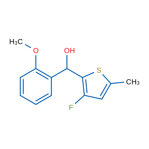 (3-Fluoro-5-methylthiophen-2-yl)(2-methoxyphenyl)methanol 1g