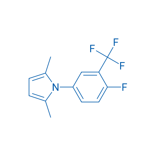 1-(4-fluoro-3-(trifluoromethyl)phenyl)-2,5-dimethyl-1H-pyrrole 250mg