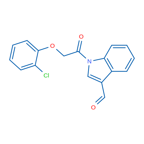 1-(2-(2-Chlorophenoxy)acetyl)-1H-indole-3-carbaldehyde 1g