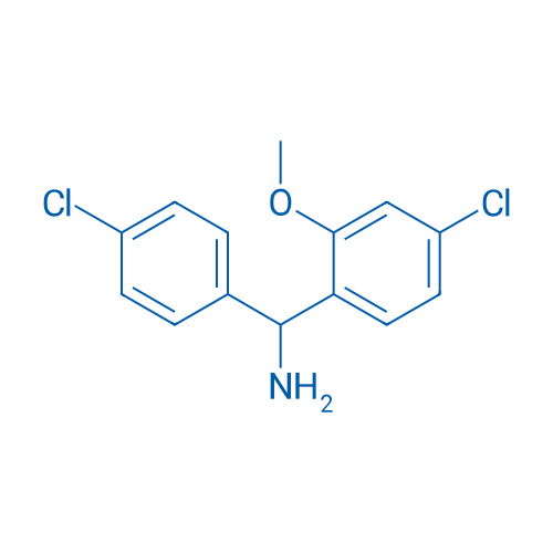 (4-Chloro-2-methoxyphenyl)(4-chlorophenyl)methanamine 250mg