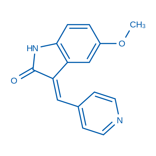 (E)-5-Methoxy-3-(pyridin-4-ylmethylene)indolin-2-one 50mg