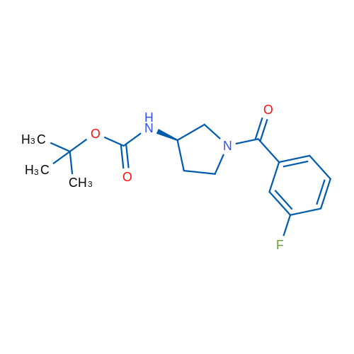 (R)-tert-Butyl (1-(3-fluorobenzoyl)pyrrolidin-3-yl)carbamate 1g