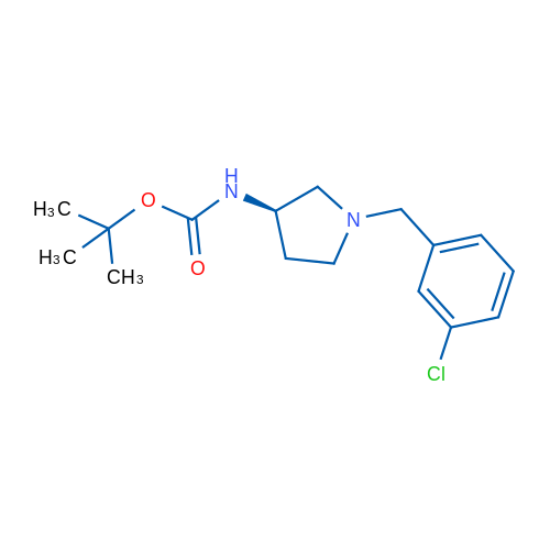 (R)-tert-Butyl (1-(3-chlorobenzyl)pyrrolidin-3-yl)carbamate 1g