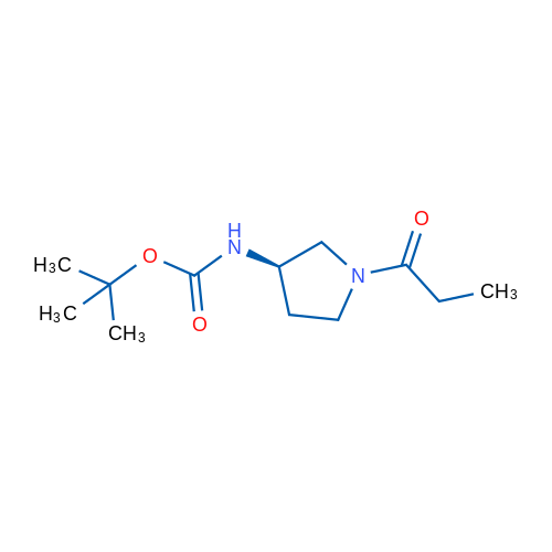 (R)-tert-Butyl (1-propionylpyrrolidin-3-yl)carbamate 1g