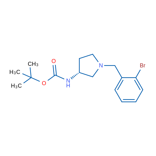 (R)-tert-Butyl (1-(2-bromobenzyl)pyrrolidin-3-yl)carbamate 1g