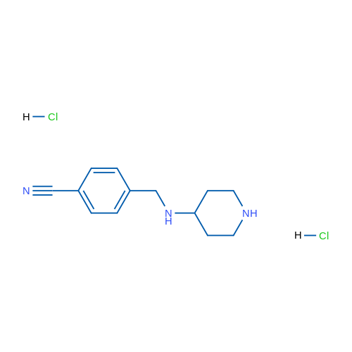 4-((Piperidin-4-ylamino)methyl)benzonitrile dihydrochloride 1g