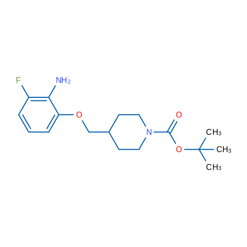 tert-Butyl 4-[(2-amino-3-fluorophenoxy)methyl]piperidine-1-carboxylate 1g